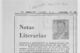 Notas literarias