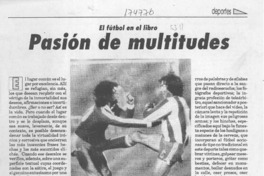 Pasión de multitudes  [artículo] Rodrigo Pinto.