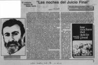 "Las noches del juicio final"  [artículo] Guillermo Trejo.