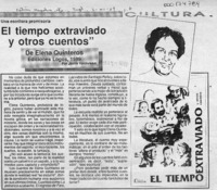 "El tiempo extraviado y otros cuentos"  [artículo] Jaime Valdivieso.