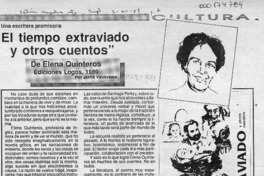 "El tiempo extraviado y otros cuentos"  [artículo] Jaime Valdivieso.