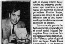 "Pulento" libro lanzó Emilio Rojas  [artículo] The Búho.