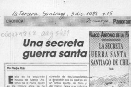 Una secreta guerra santa  [artículo] Nadya Rojo.