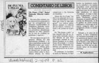 De pluma y pelo  [artículo] Angélica Rivera.