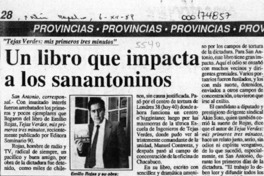Un Libro que impacta a los sanantoninos  [artículo].