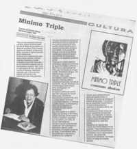 Mínimo triple  [artículo] Stella Díaz Varin.
