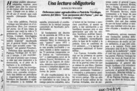 Una lectura obligatoria  [artículo] Ignacio Walker.