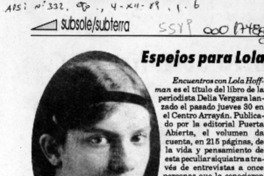 Espejos para Lola  [artículo].