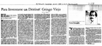 Para inventarse un destino, "Gringo viejo"  [artículo] Ana María Larraín.