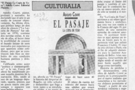 El pasaje  [artículo] Angélica Rivera.