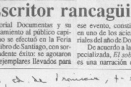 Escritor rancagüino