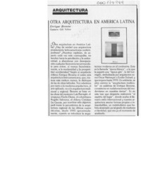 Otra arquitectura en América Latina  [artículo].