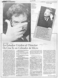 En Estados Unidos el director de cine es un cobrador de micro