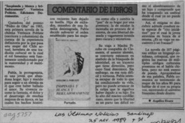 "Inopinada y blanca y brilladoramente"  [artículo] Angélica Rivera.