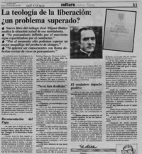 La Teología de la liberación, un problema superado?  [artículo].