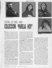 Editorial Los Andes lanza colección "Pareja hoy"  [artículo].