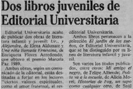 Dos libros juveniles de Editorial Universitaria