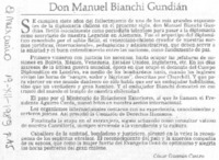Don Manuel Bianchi Gundián