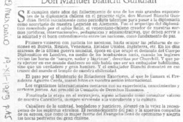 Don Manuel Bianchi Gundián