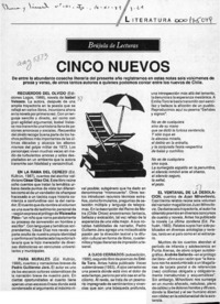 Cinco nuevos  [artículo].