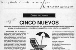 Cinco nuevos  [artículo].