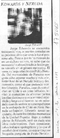 Edwards y Neruda