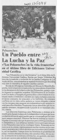 Un Pueblo entre la lucha y la paz