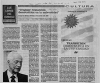 Uruguay, transición democrática en la Universidad