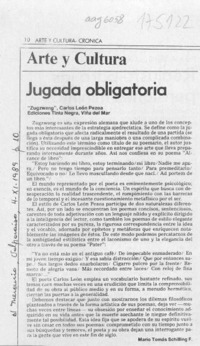 Jugada obligatoria  [artículo] Mario Tomás Schilling F.