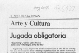 Jugada obligatoria  [artículo] Mario Tomás Schilling F.