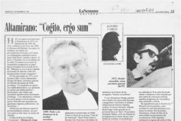 Altamirano, "Cogito, ergo sum"  [artículo] Luis Sánchez Latorre.