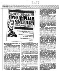 Guía para el acceso a la cultura  [artículo] Cristián Antoine.