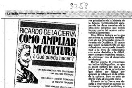 Guía para el acceso a la cultura  [artículo] Cristián Antoine.