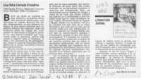 Una niña llamada Ernestina  [artículo] Ana María Larraín.