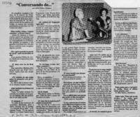 "Conversando de -- "