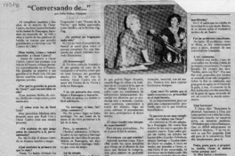 "Conversando de -- "