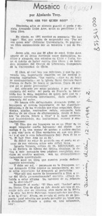 Mosaico  [artículo] Abelardo Troy.