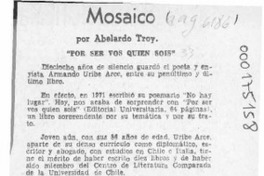 Mosaico  [artículo] Abelardo Troy.