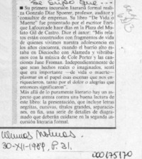 Se supo que --  [artículo].