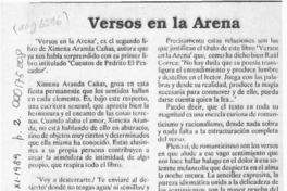 Versos en la arena  [artículo]Luis E. Aguilera.