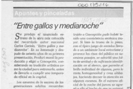 "Entre gallos y medianoche"  [artículo] Justus.