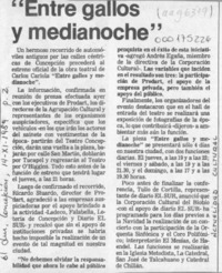 "Entre gallos y medianoche"  [artículo].