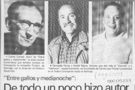 De todo un poco hizo autor Carlos Cariola en su vida  [artículo].