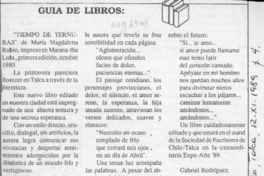 Guía de libros  [artículo] Gabriel Rodríguez.