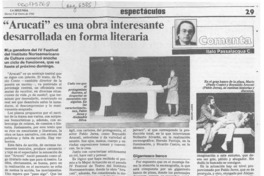 "Arucati" es una obra interesante desarrollada en forma literaria  [artículo] Italo Passalacqua C.