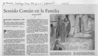 Sentido común en la familia  [artículo] Josefina Aragonese.