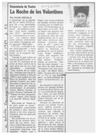La noche de los volantines  [artículo] Hilda Arévalo.