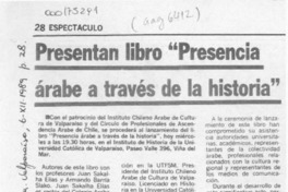 Presentan libro "Presencia árabe a través de la historia"  [artículo].