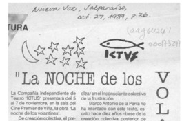 "La Noche de los volantines"  [artículo].