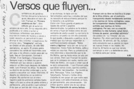 Versos que fluyen --  [artículo] A. M.